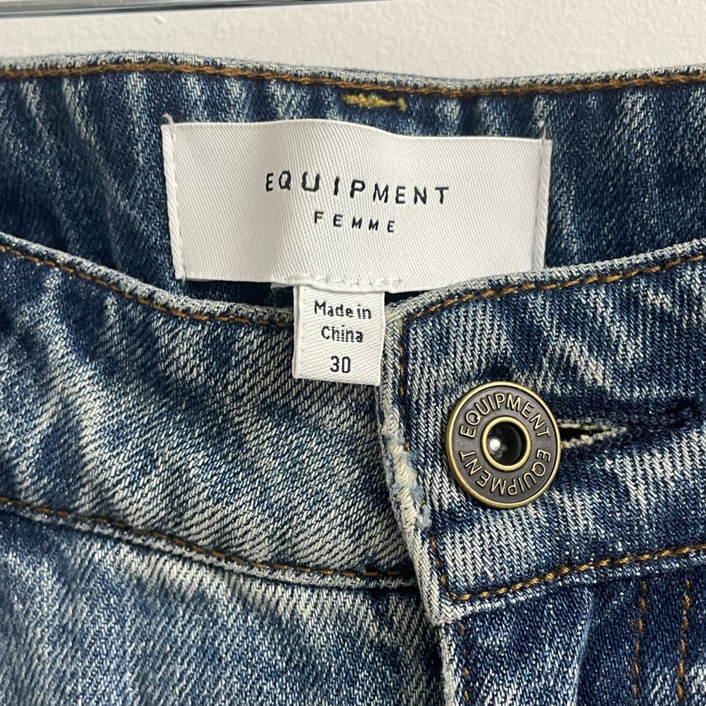 Equipment Femme Light Blue Straight-Leg Jeans